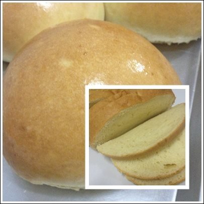  (วิธีทำขนมปังมันฝรั่ง) สไลด์ขนมปังบาง ๆ 