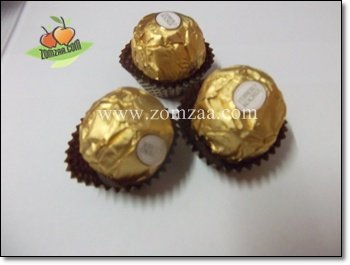 (วิธีทำช่อเฟอเรโร่) เตรียม ช็อคโกแลต เฟอเรโร่ รอชเชอร์ (Ferrero Rocher Chocolate) 7 - 8 ลูก