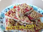 สตอว์เบอร์รี่ โอ๊ต บาร์ (Strawberry Oatmeal Bars)