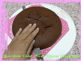 วิธีทำVery Moist Chocolate Cake หรือChocolate Cake (Sour Cream )ขั้นตอนที่ 39