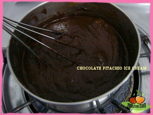 วิธีทำCHOCOLATE  PITACHIO ICE CREAMขั้นตอนที่ 21