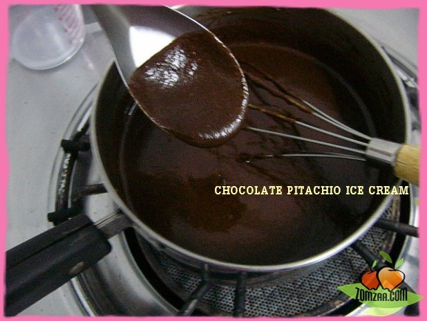 วิธีทำCHOCOLATE  PITACHIO ICE CREAMขั้นตอนที่ 23