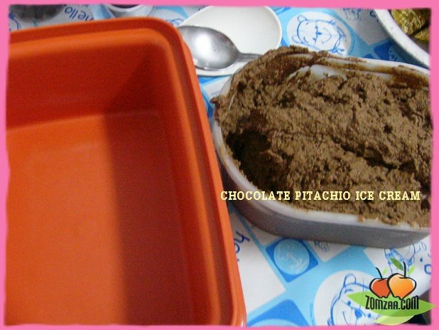 วิธีทำCHOCOLATE  PITACHIO ICE CREAMขั้นตอนที่ 53