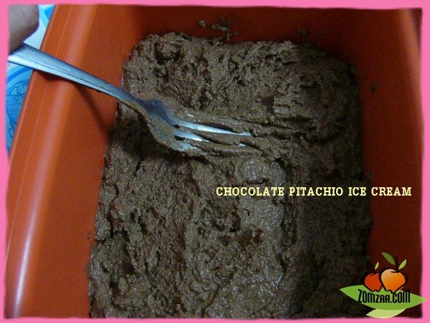 วิธีทำCHOCOLATE  PITACHIO ICE CREAMขั้นตอนที่ 55