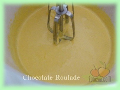 วิธีทำChocolate Roulade  (ช็อคโกแล็ตม้วน)ขั้นตอนที่ 10