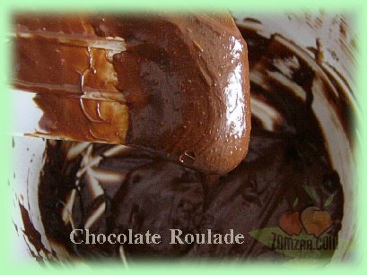 วิธีทำChocolate Roulade  (ช็อคโกแล็ตม้วน)ขั้นตอนที่ 15