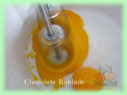 วิธีทำChocolate Roulade  (ช็อคโกแล็ตม้วน)ขั้นตอนที่ 08