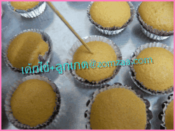 วิธีทำเค้กไข่ใส่ลูกเกด (Raisins-cup cake)ขั้นตอนที่ 19