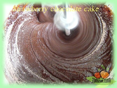 วิธีทำStrawberry  Chocolate Cakeขั้นตอนที่ 15