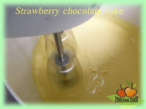 วิธีทำStrawberry  Chocolate Cakeขั้นตอนที่ 09